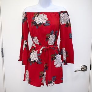 Romper Shorts off Shoulder